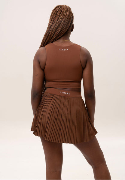 Ruched Cropped Tank Top