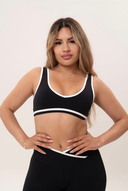 Seamless Cropped V-Neck Sports Bra