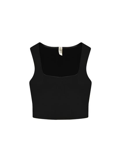 Ruched Cropped Tank Top