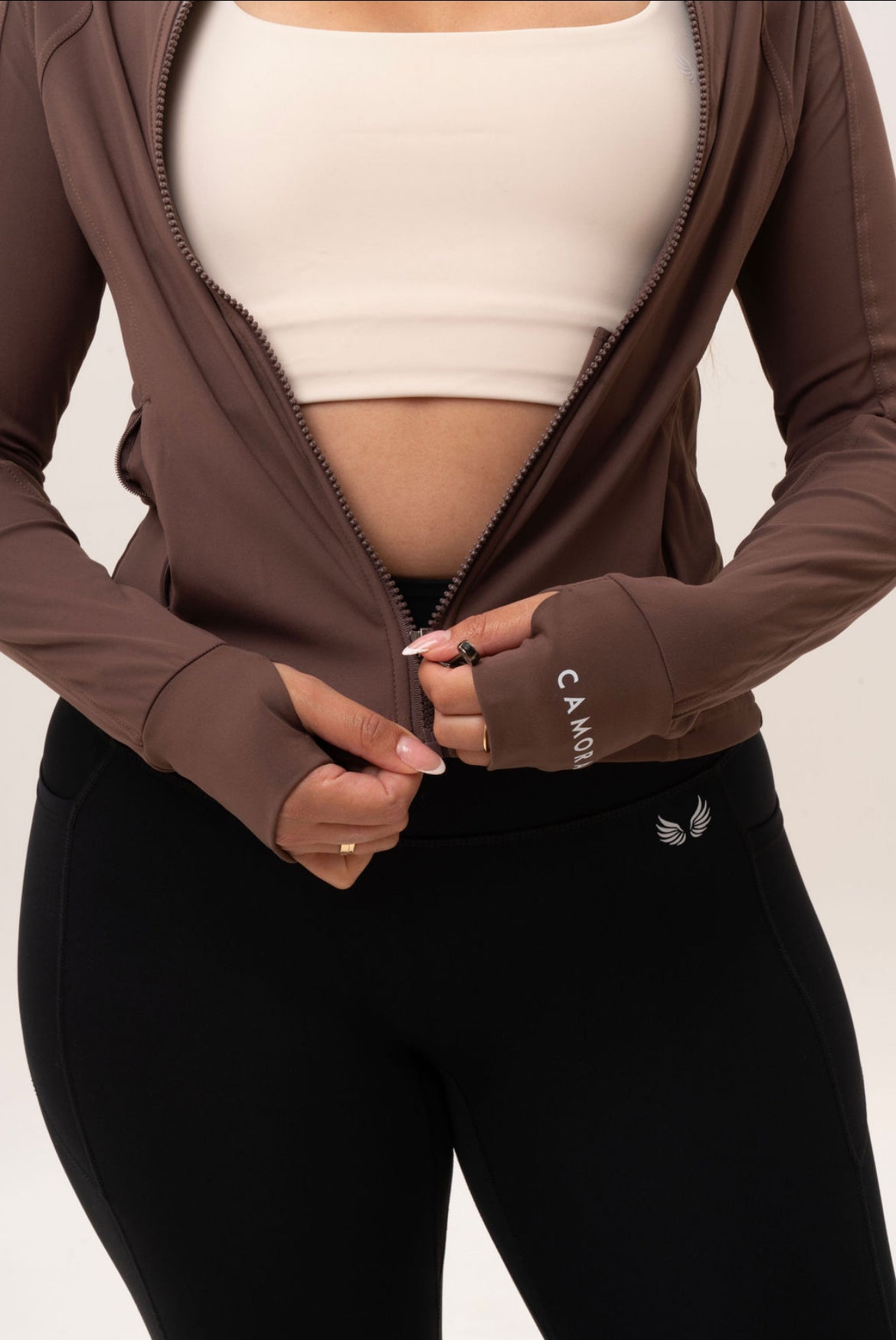 High Neck Zip Up Jacket