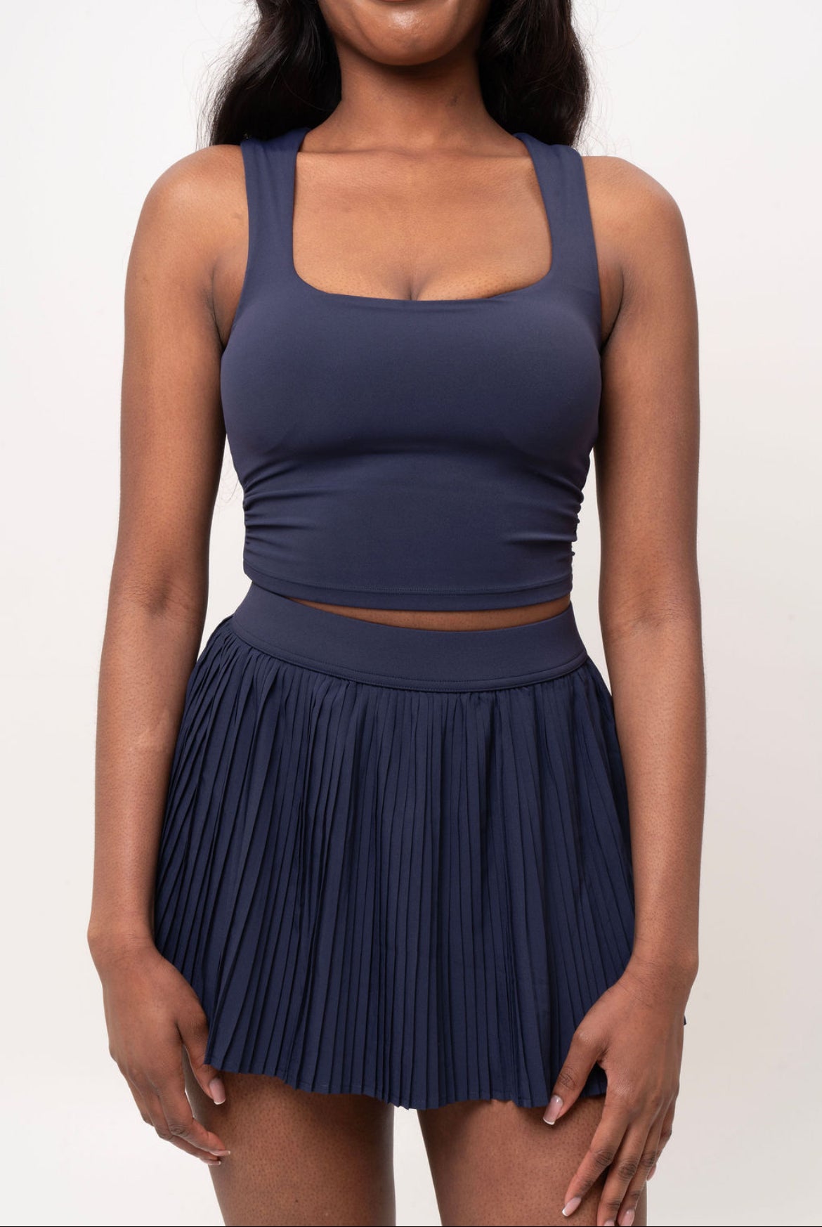High Rise Pleated Tennis Skirt