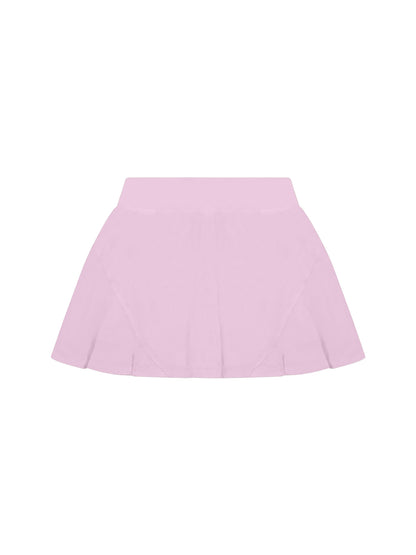Mid Rise Pleated Tennis Skirt