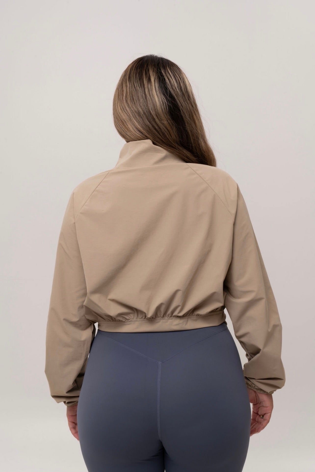 Cropped Windbreaker Jacket