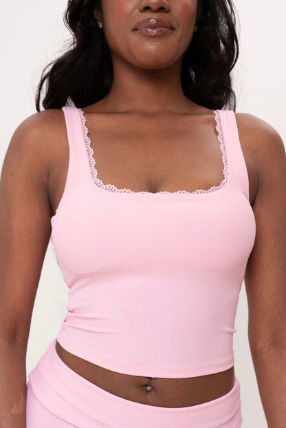 Lace Detail Vest Top