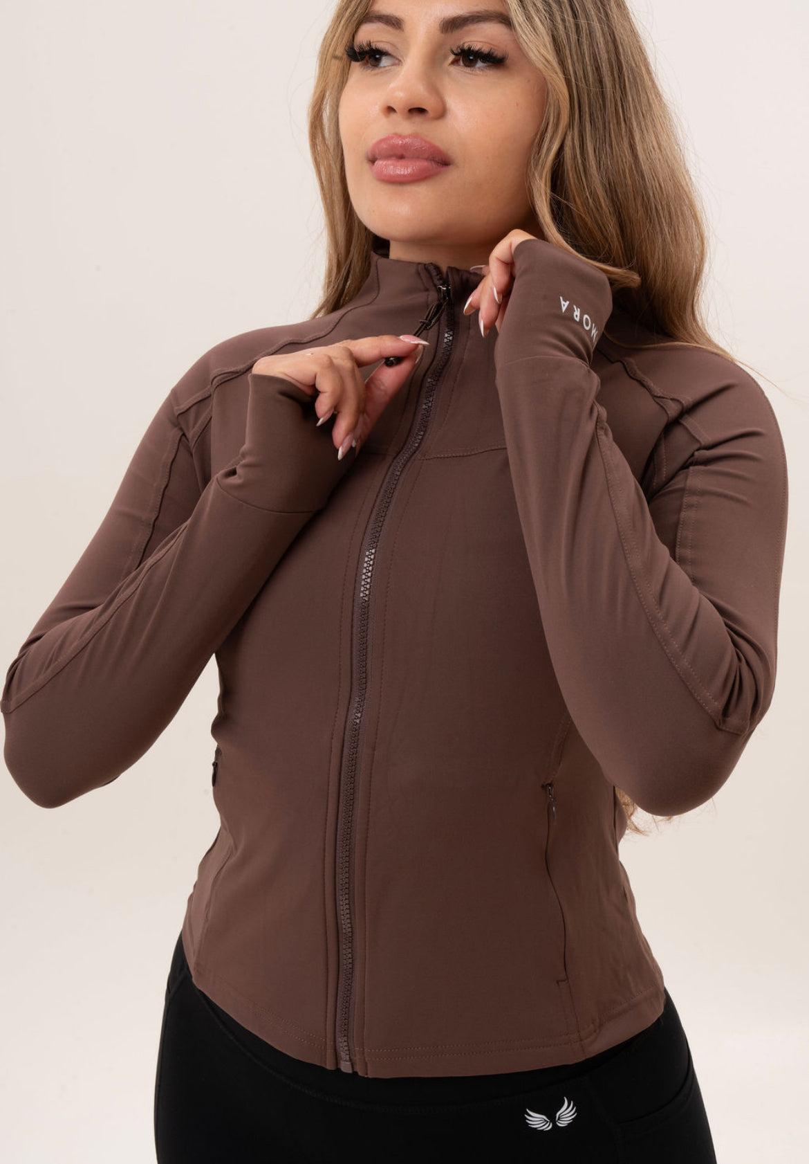 High Neck Zip Up Jacket