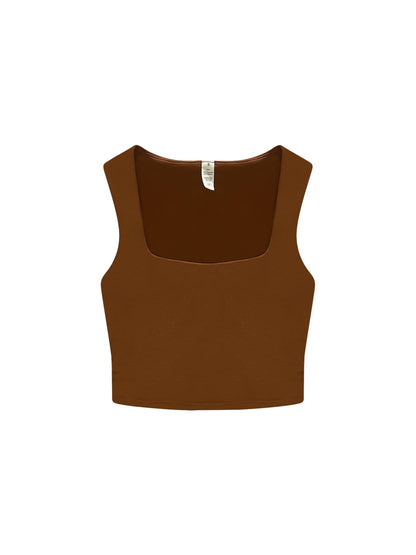 Ruched Cropped Tank Top
