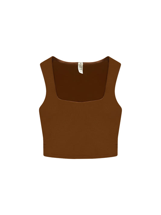 Ruched Cropped Tank Top