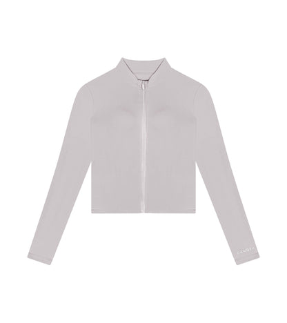 Cropped Zip Up Jacket With Pockets
