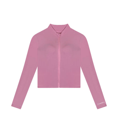 Cropped Zip Up Jacket With Pockets