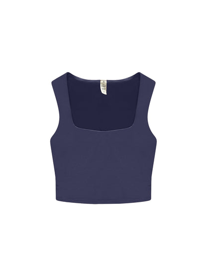 Ruched Cropped Tank Top