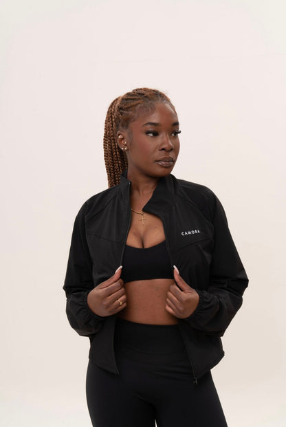 Cropped Windbreaker Jacket