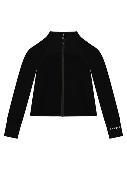 High Neck Zip Up Jacket