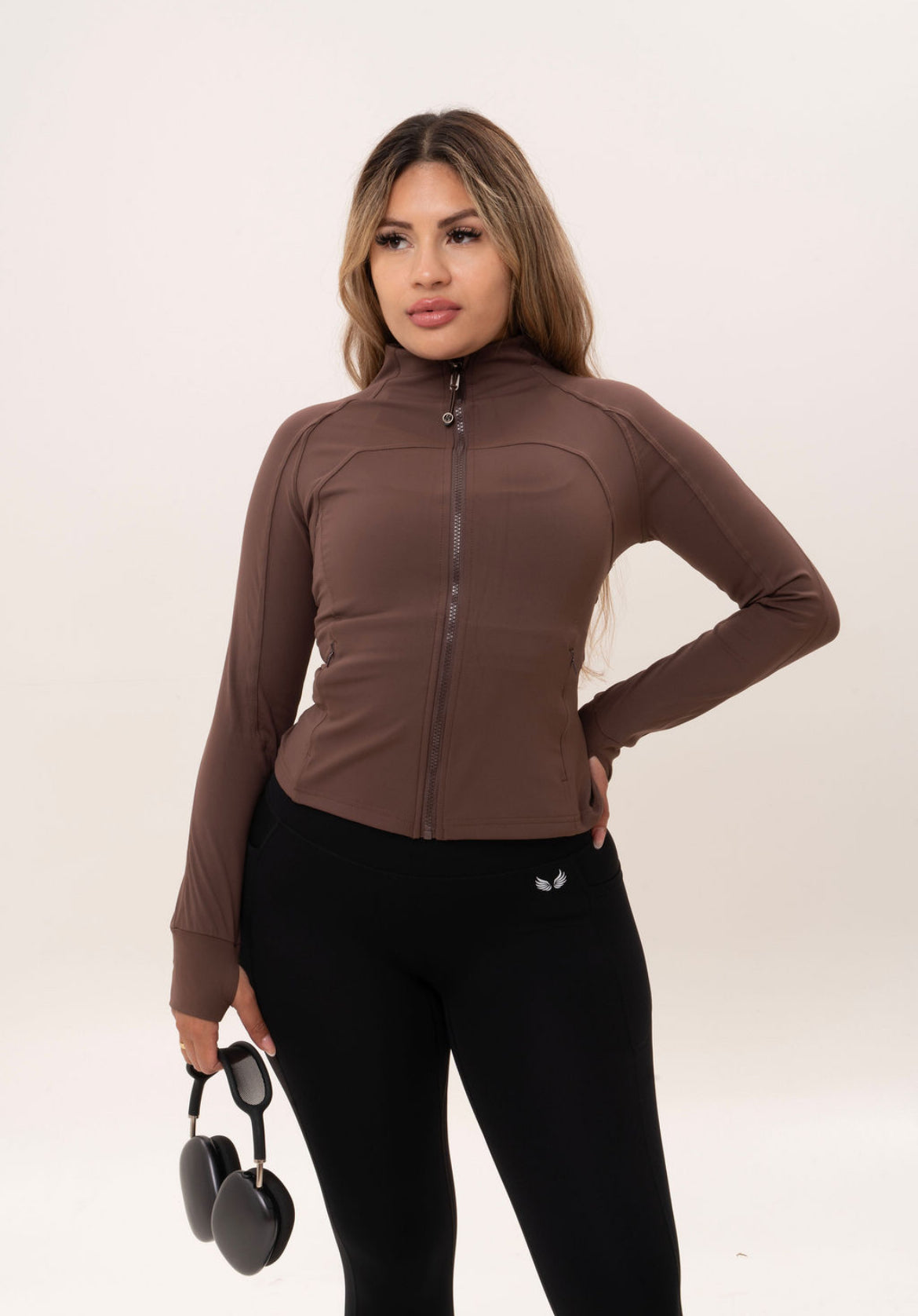 High Neck Zip Up Jacket