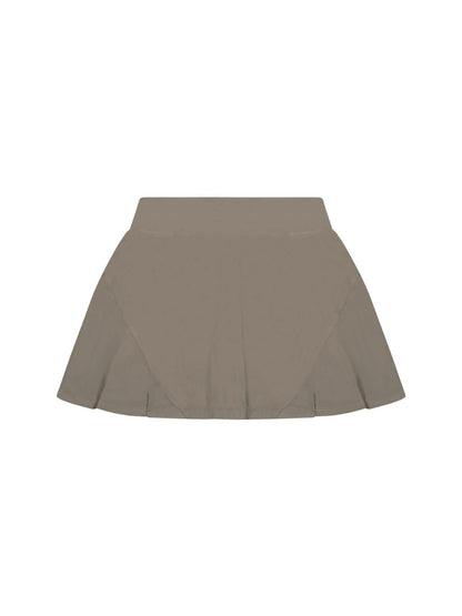 Mid Rise Pleated Tennis Skirt