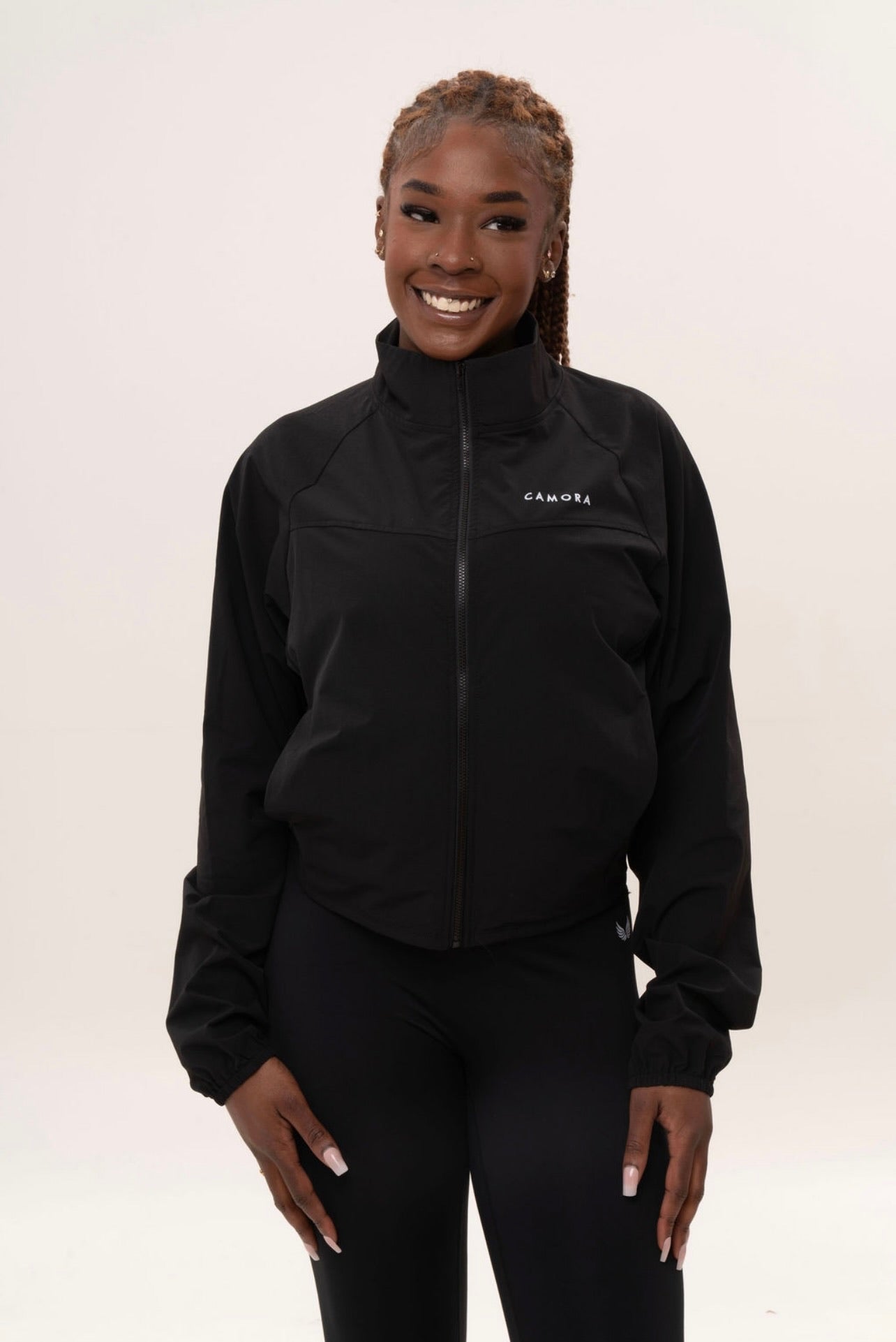 Cropped Windbreaker Jacket