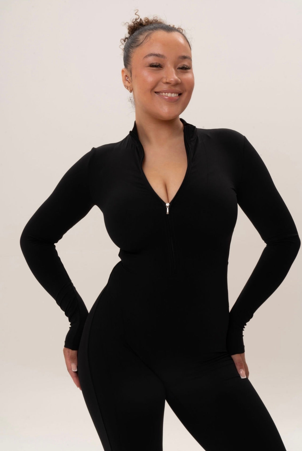 Zip-Up Jumpsuit