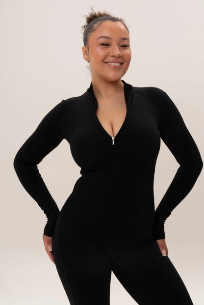 Zip-Up Jumpsuit