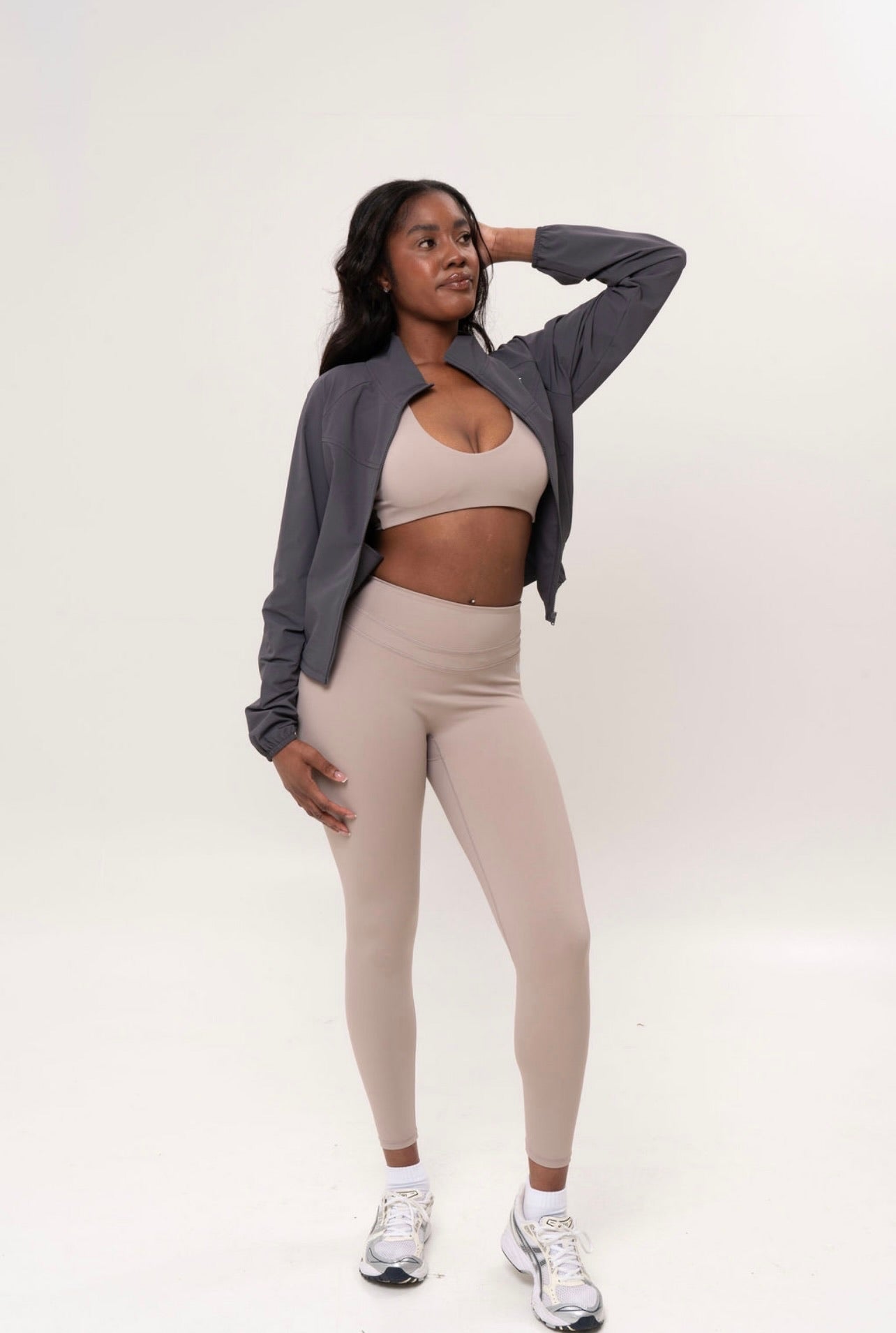 Cropped Windbreaker Jacket