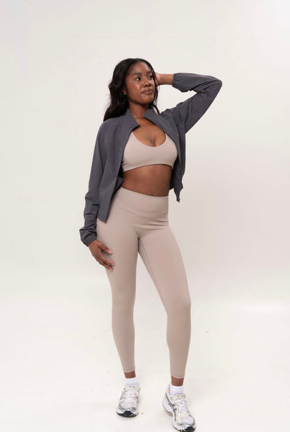 Cropped Windbreaker Jacket