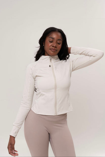 High Neck Zip Up Jacket