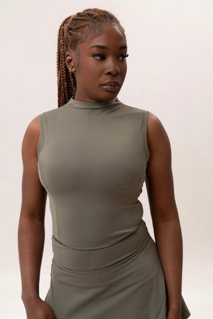 High-Neck Tank Top