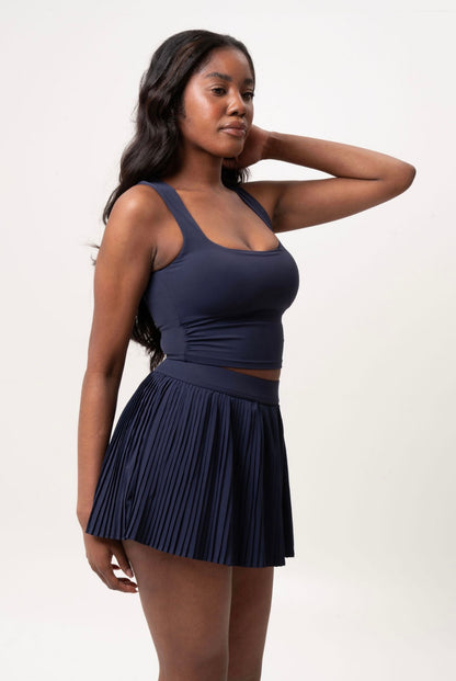 Ruched Cropped Tank Top
