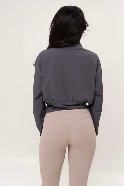 Cropped Windbreaker Jacket