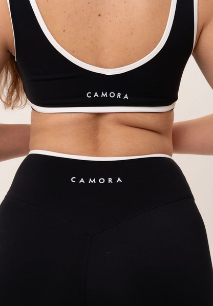 Seamless Cropped V-Neck Sports Bra