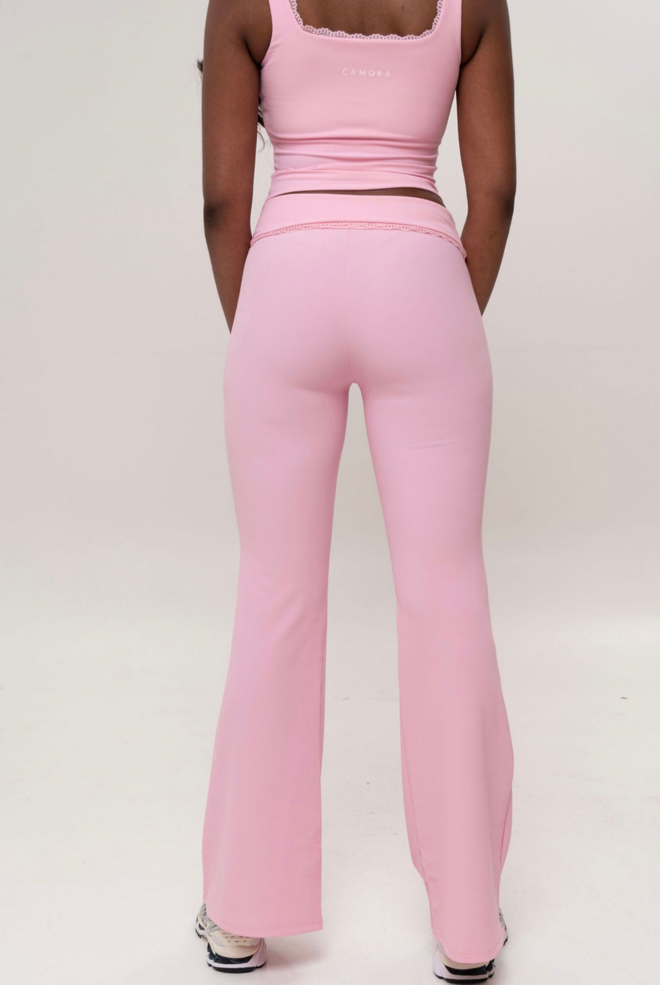 Everyday Low Rise Ribbed Flared Leggings