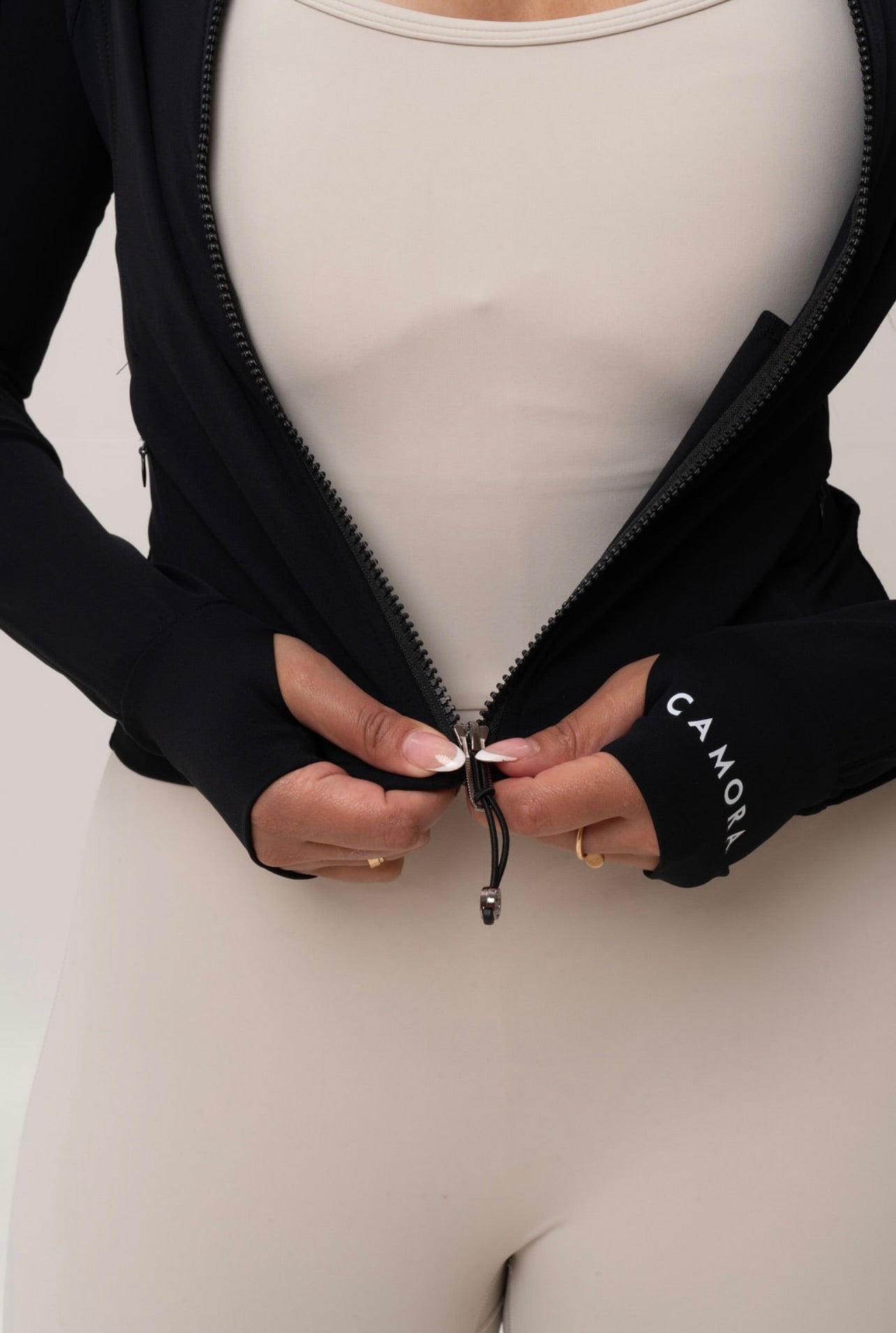 High Neck Zip Up Jacket