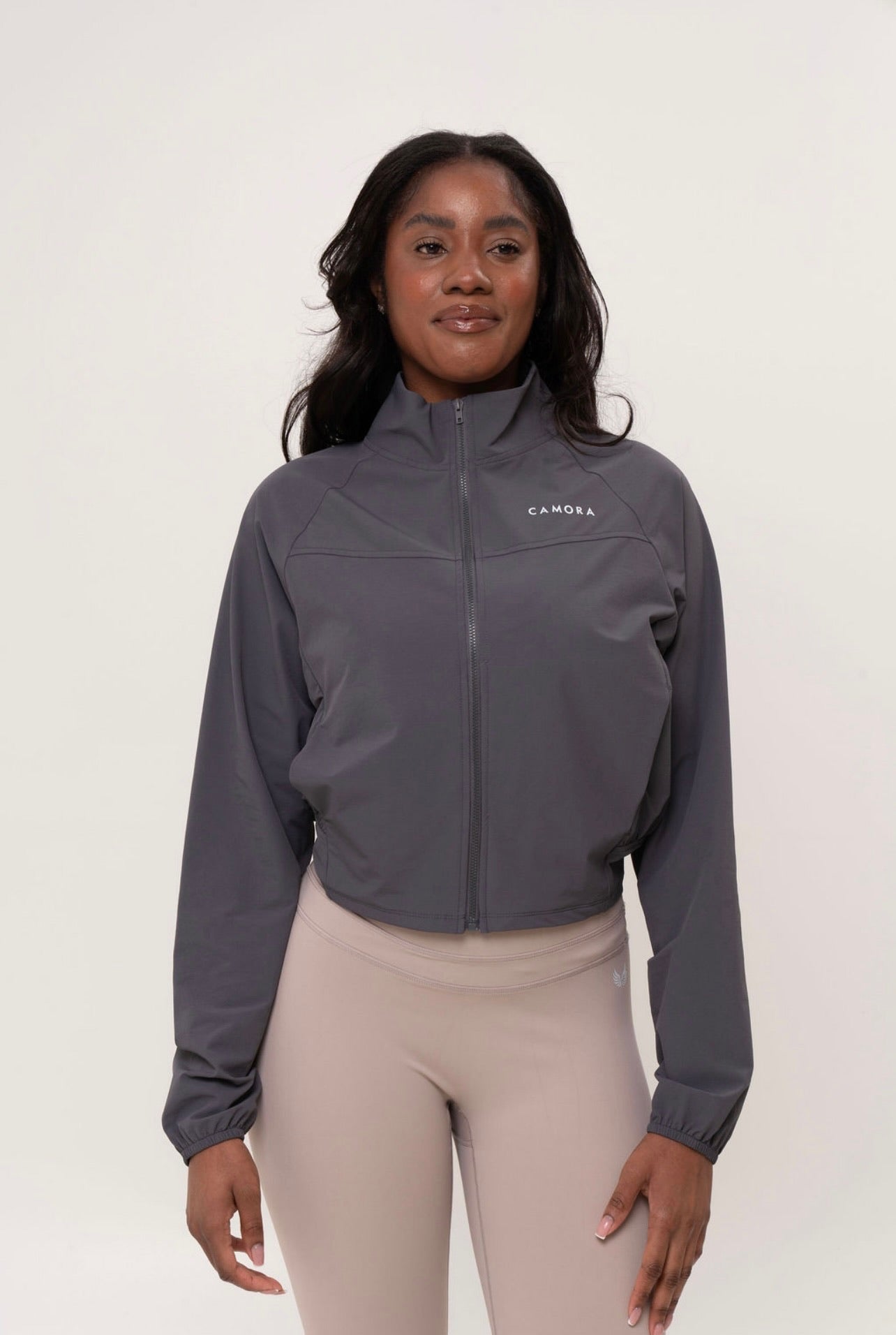 Cropped Windbreaker Jacket
