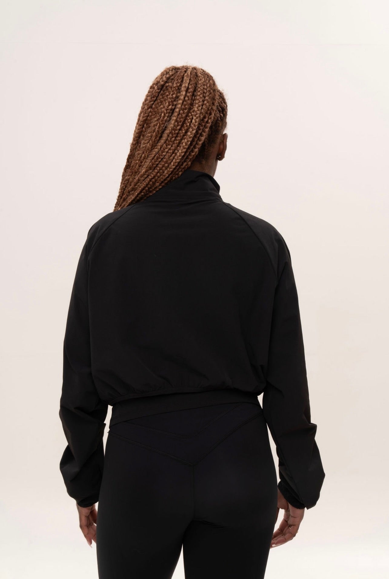 Cropped Windbreaker Jacket
