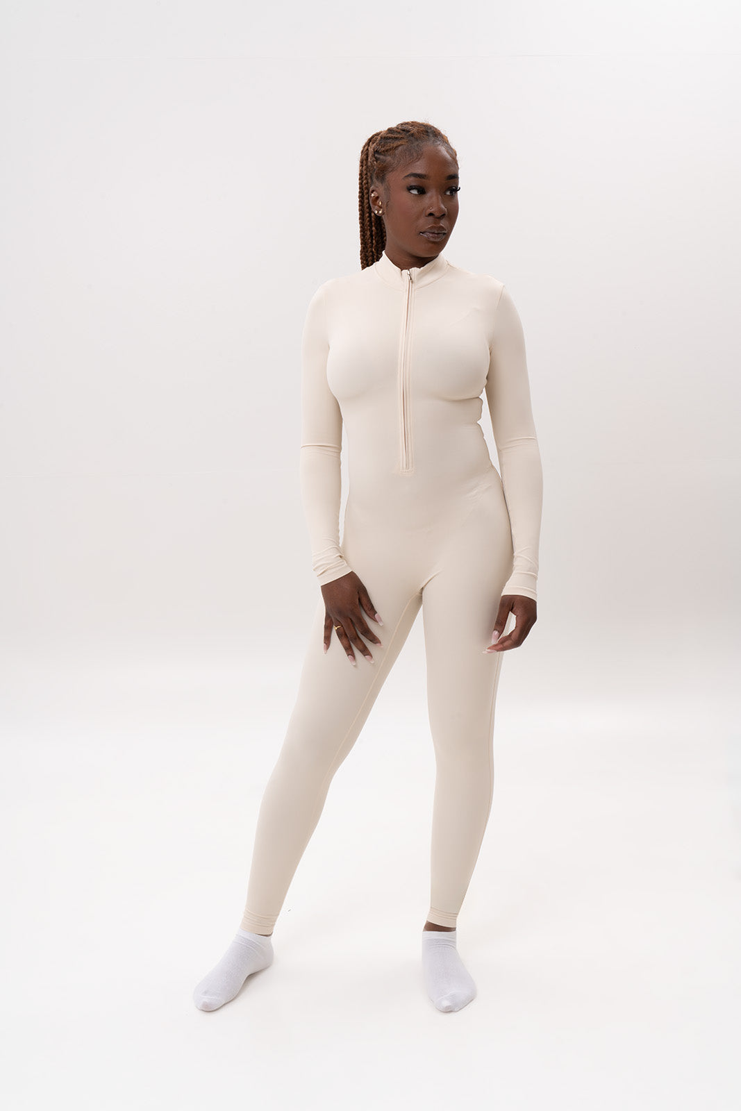 Zip-Up Jumpsuit