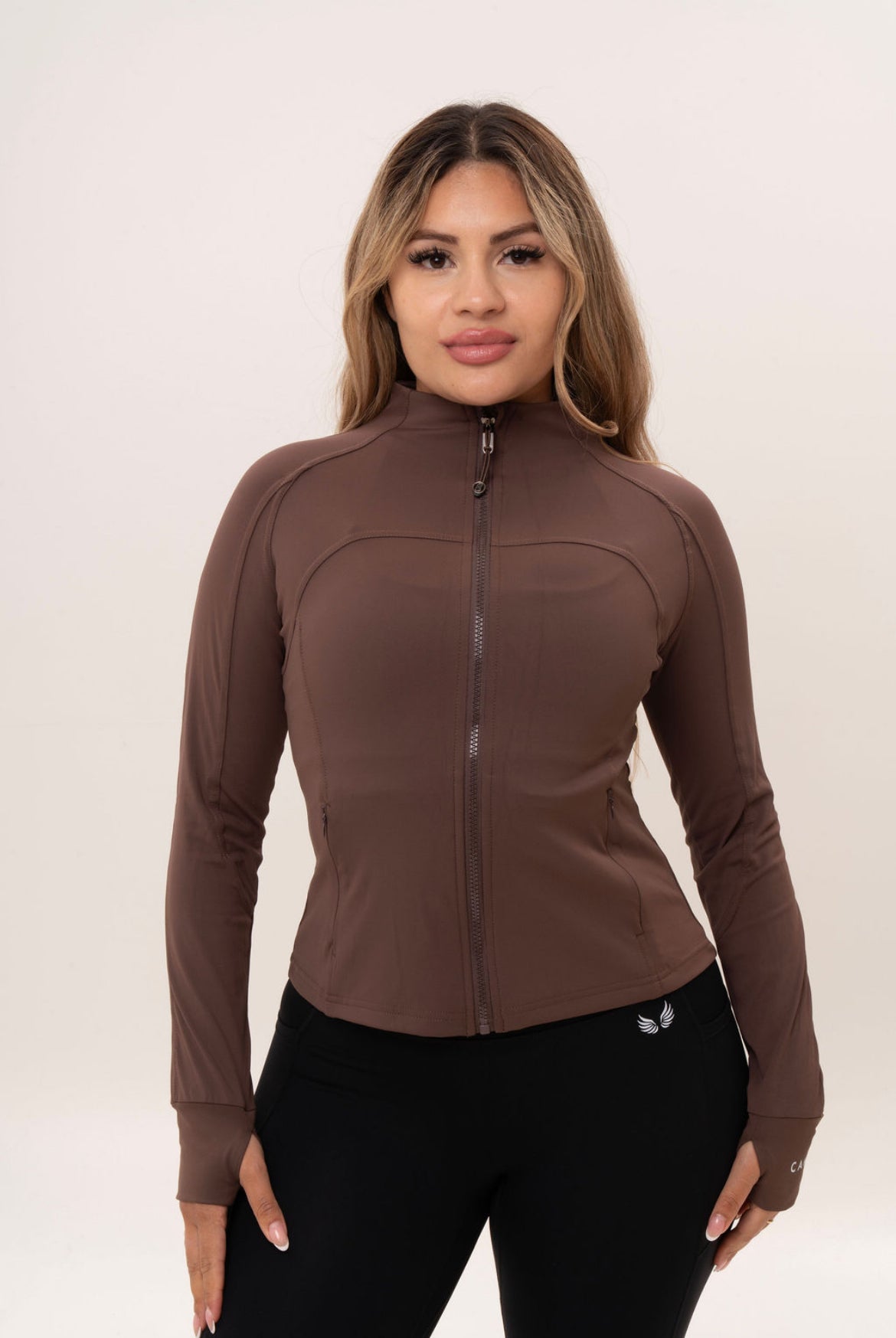 High Neck Zip Up Jacket