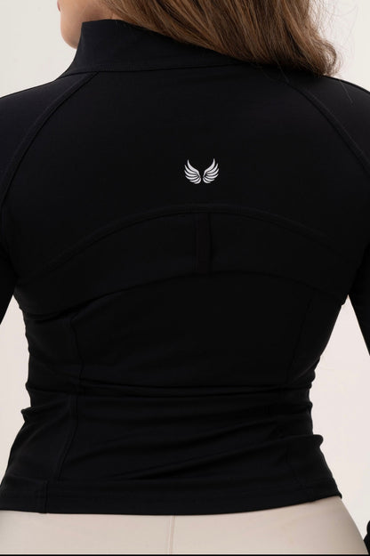 High Neck Zip Up Jacket