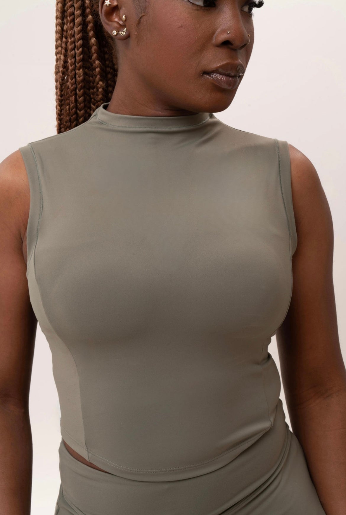 High-Neck Tank Top