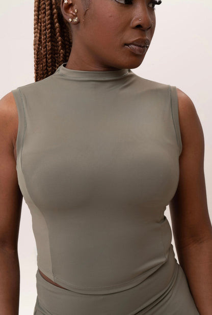 High-Neck Tank Top
