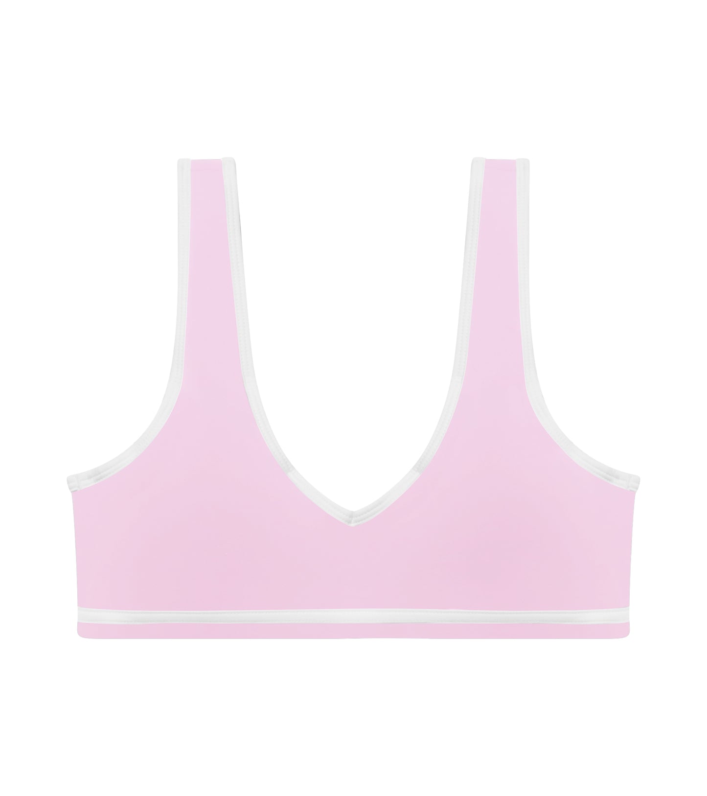 Seamless Cropped V-Neck Sports Bra