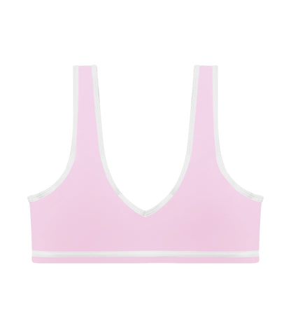 Seamless Cropped V-Neck Sports Bra