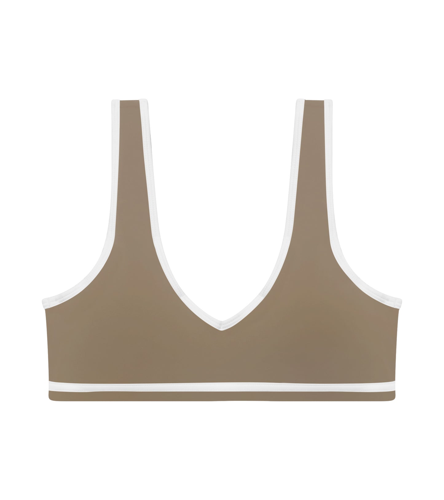 Seamless Cropped V-Neck Sports Bra