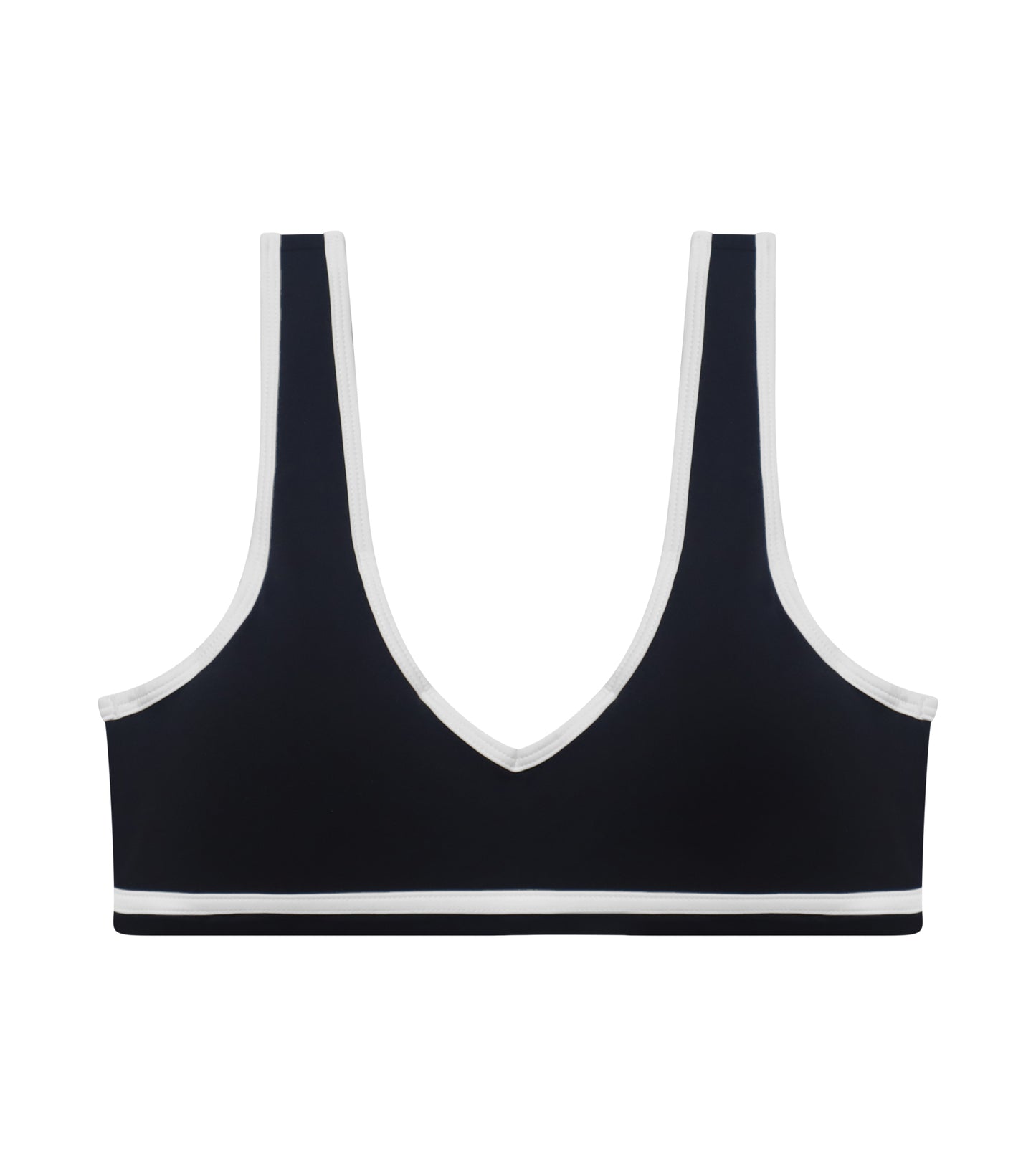 Seamless Cropped V-Neck Sports Bra