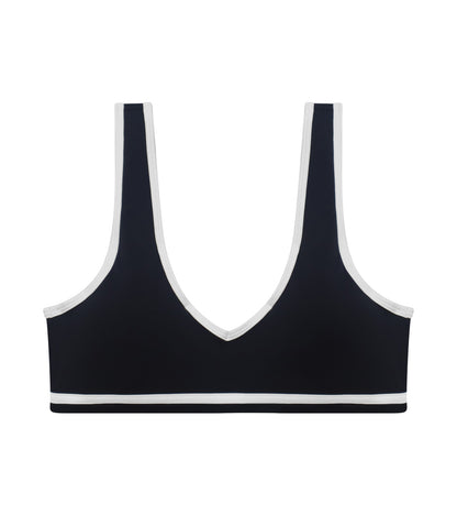 Seamless Cropped V-Neck Sports Bra