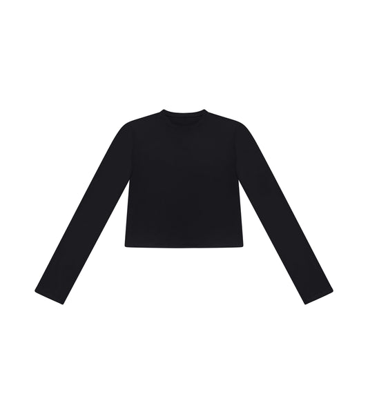 Cropped Long Sleeve Top